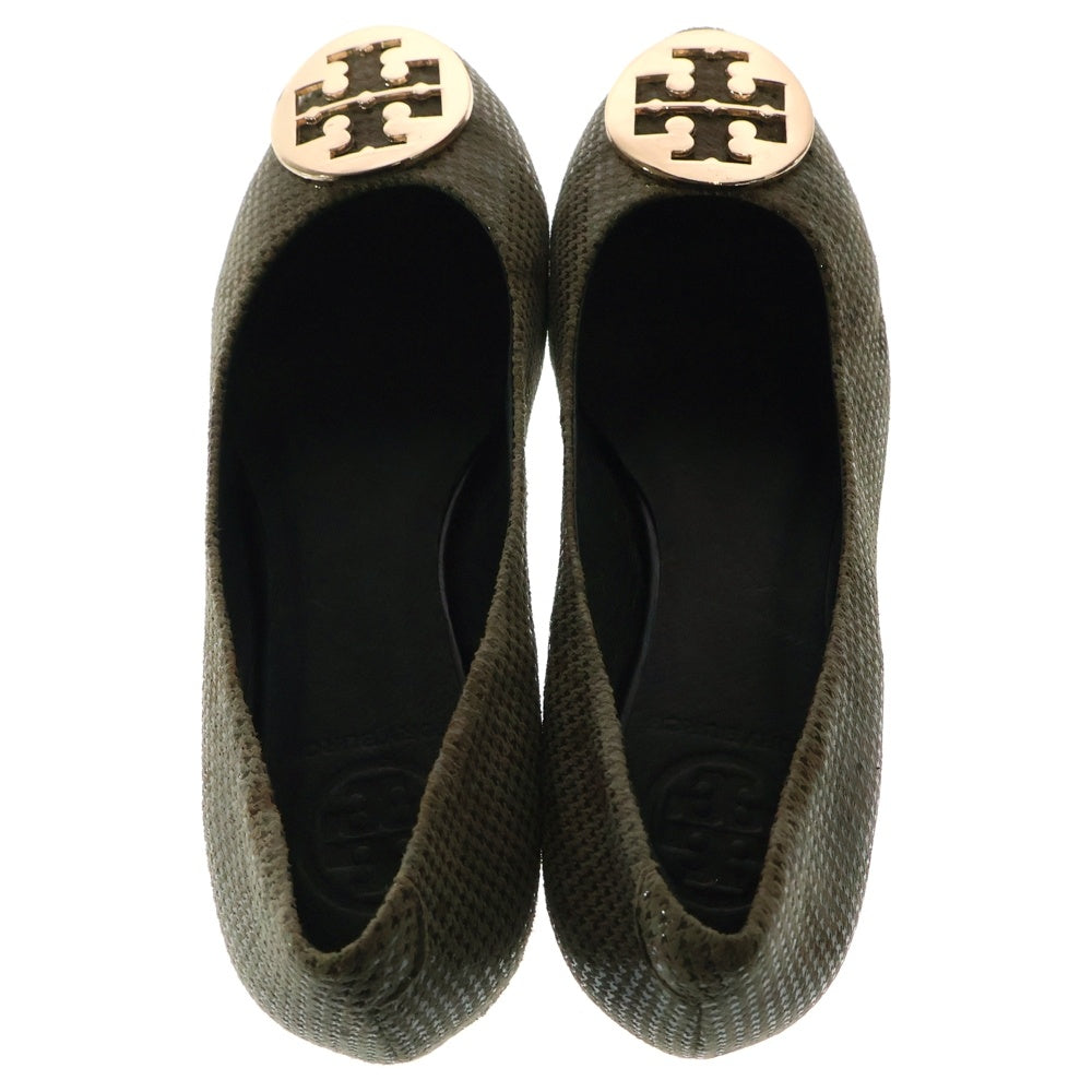 TORY BURCH(トリー バーチ) ロゴウェッジソールパンプス ベージュ レディース