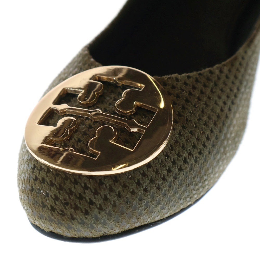 TORY BURCH(トリー バーチ) ロゴウェッジソールパンプス ベージュ レディース