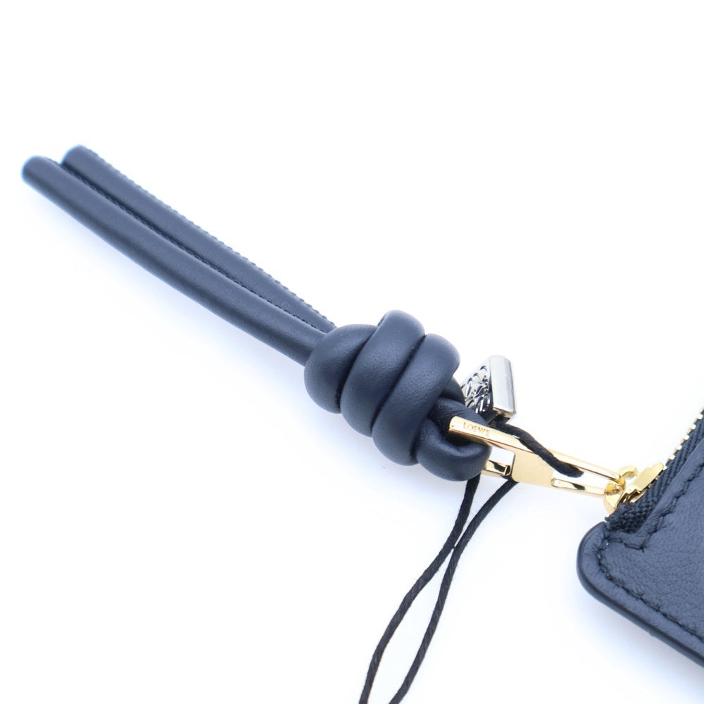 LOEWE(ロエベ) ×スナフジタ 雲 フラグメントケース コインケース カードケース ネイビー レザー シルバー金具