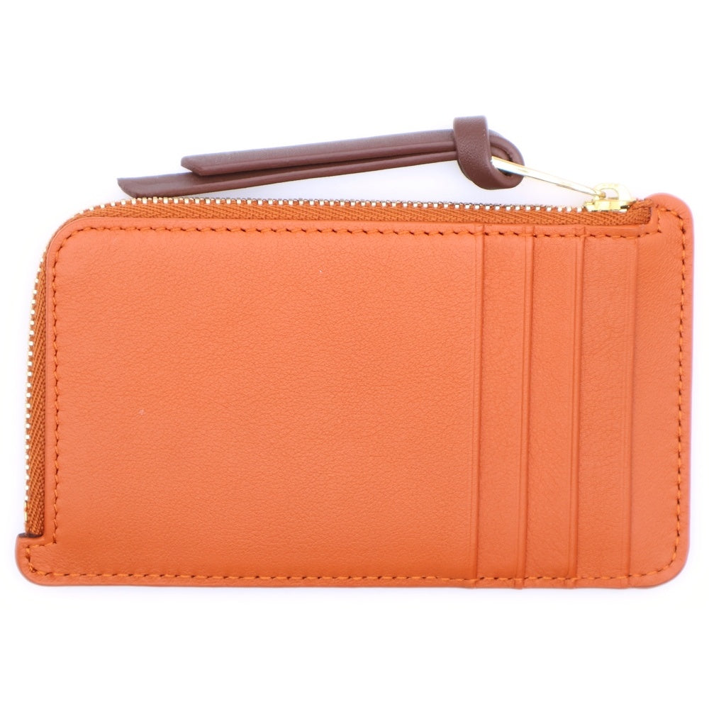LOEWE(ロエベ) ×スナフジタ ハムスター フラグメントケース カードケース コインケース 小物入れ ゴールド金具 オレンジ レザー