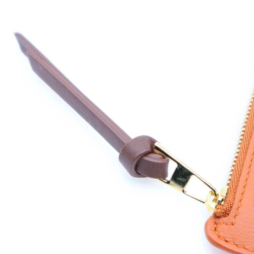 LOEWE(ロエベ) ×スナフジタ ハムスター フラグメントケース カードケース コインケース 小物入れ ゴールド金具 オレンジ レザー