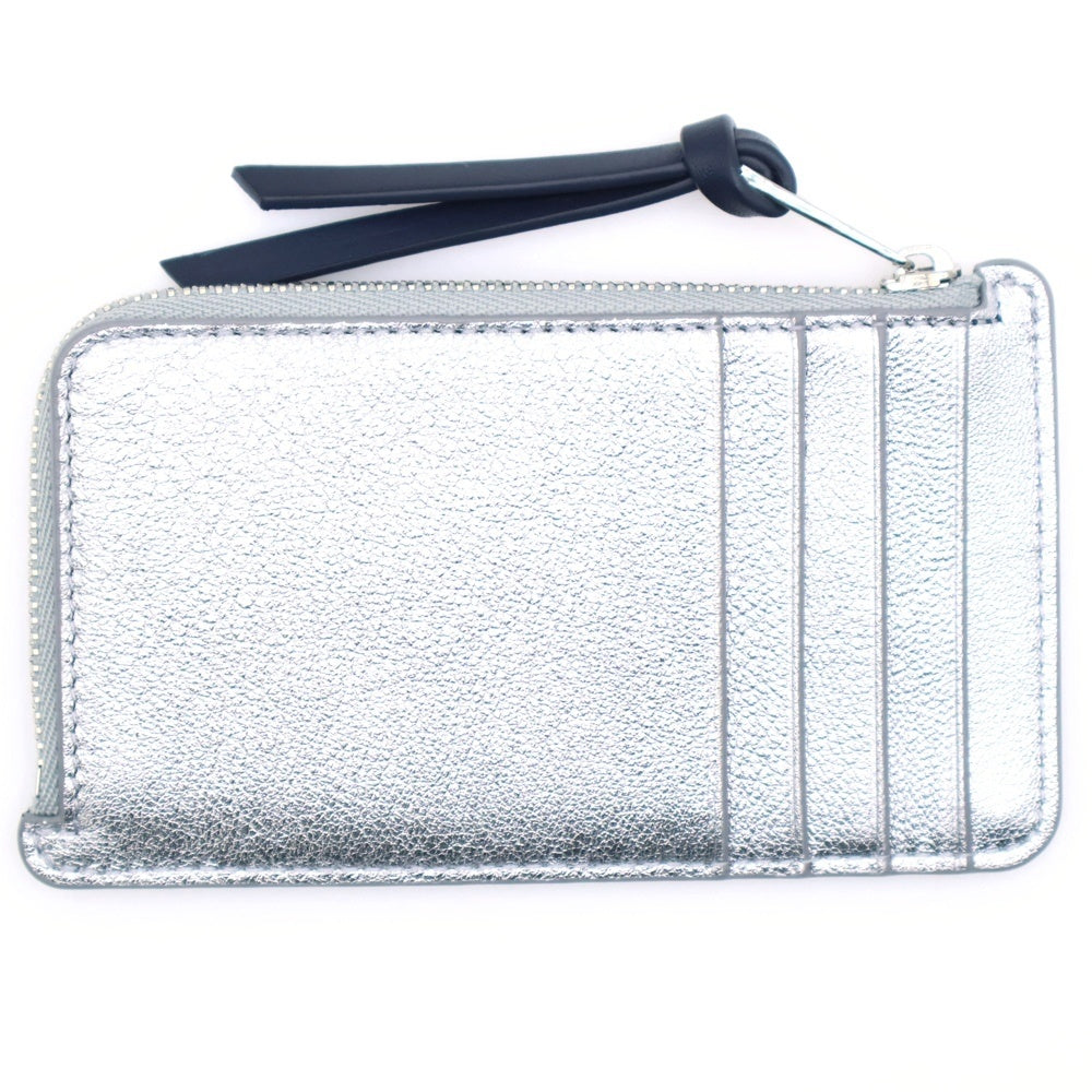 LOEWE(ロエベ) ×スナフジタ ラビット フラグメントケース コインケース カードケース 小物入れ シルバー レザー シルバー金具