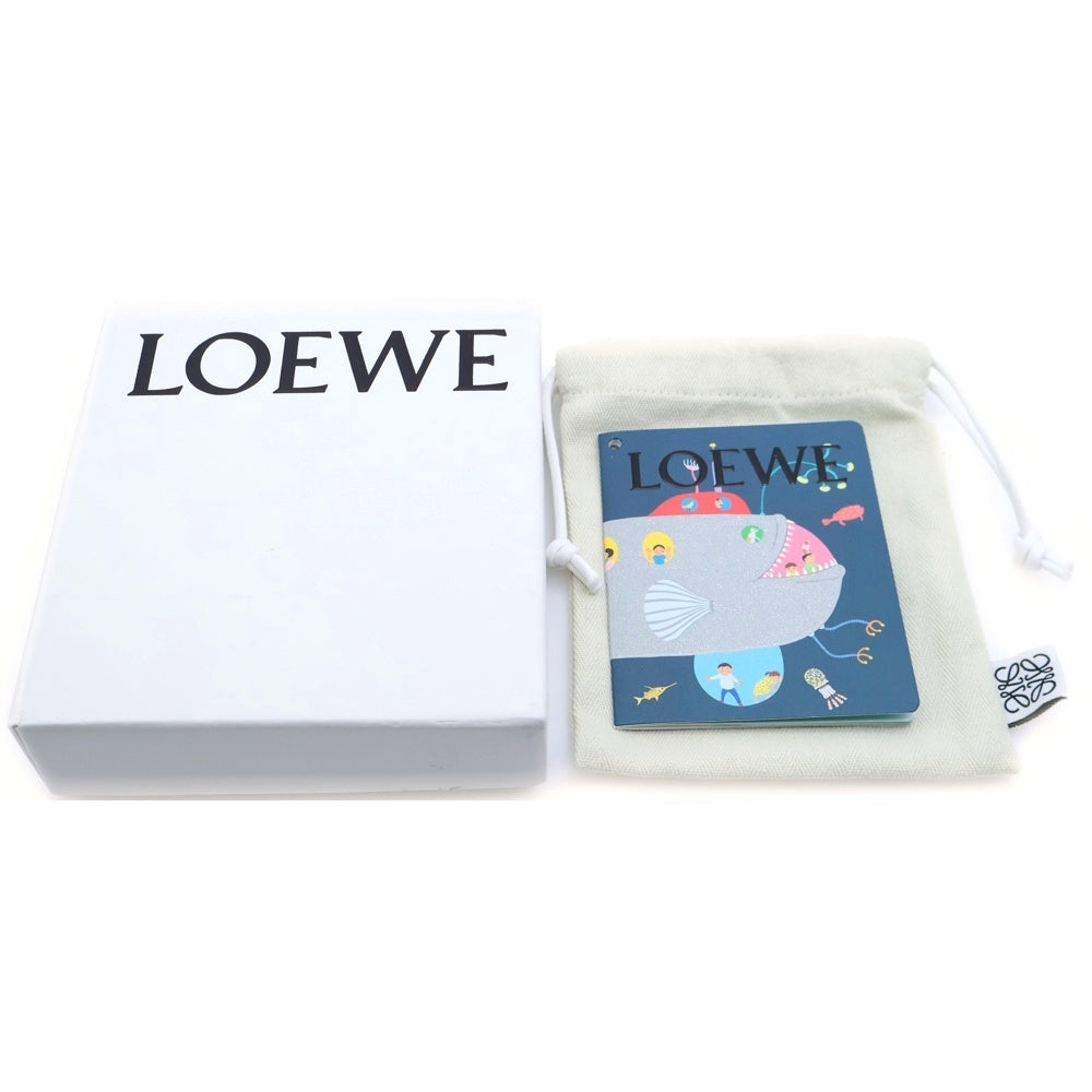 LOEWE(ロエベ) ×スナフジタ ラビット フラグメントケース コインケース カードケース 小物入れ シルバー レザー シルバー金具