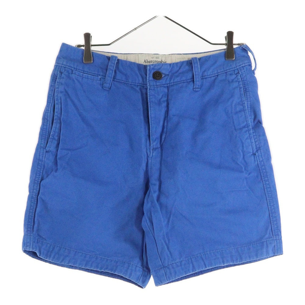 NO BRAND(ノーブランド) ボタンフライショートパンツ ショーツ ハーフパンツ ブルー