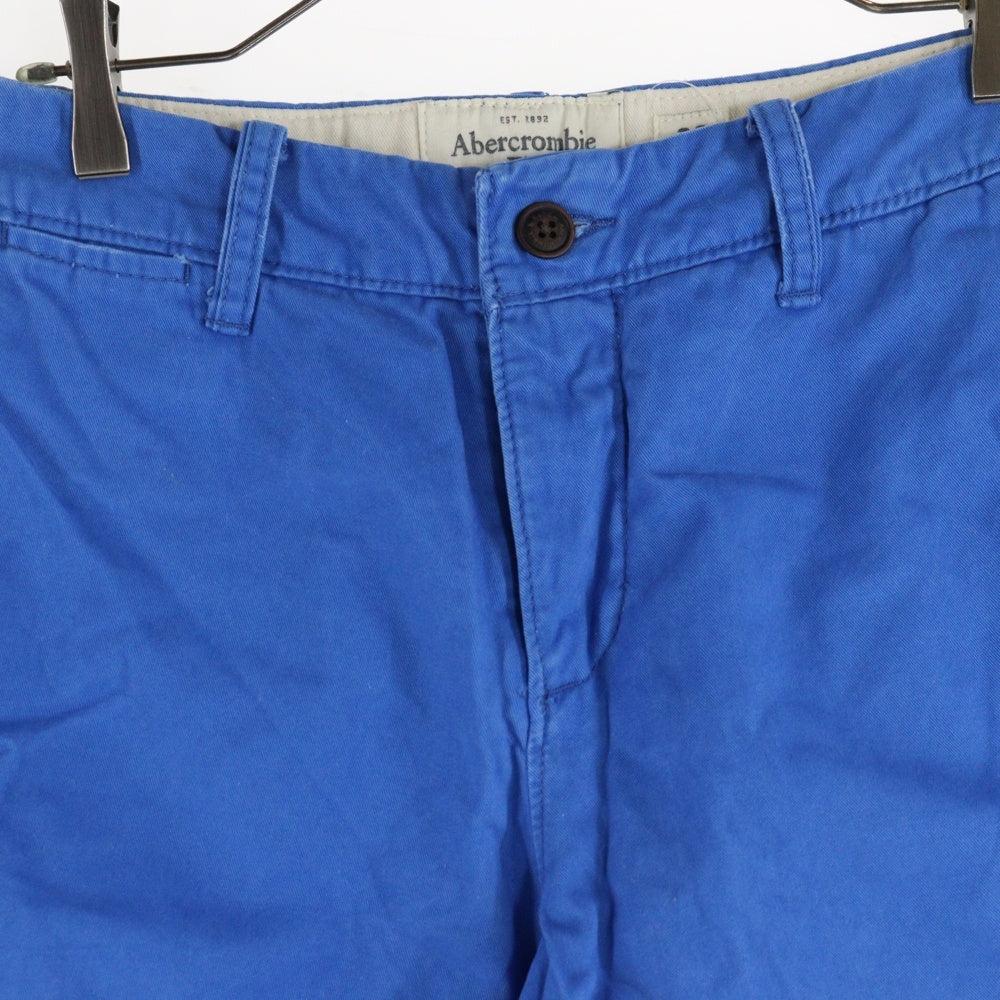 NO BRAND(ノーブランド) ボタンフライショートパンツ ショーツ ハーフパンツ ブルー