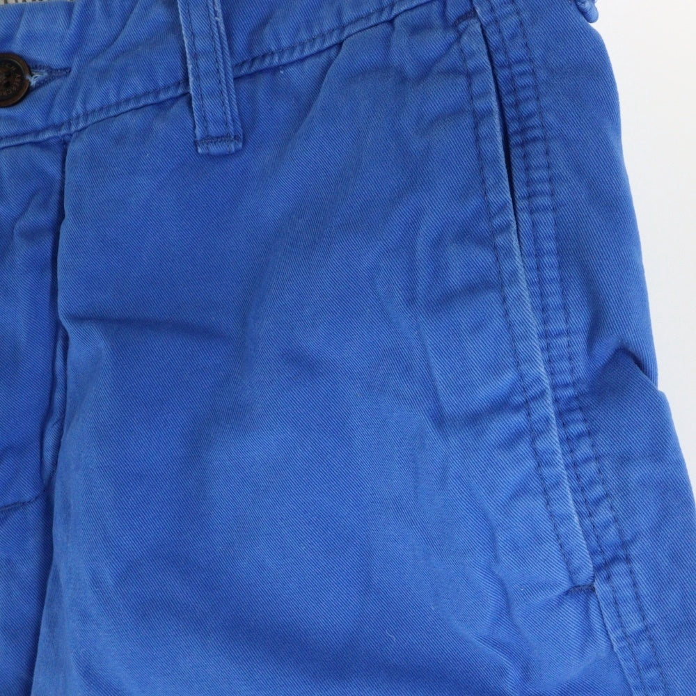 NO BRAND(ノーブランド) ボタンフライショートパンツ ショーツ ハーフパンツ ブルー