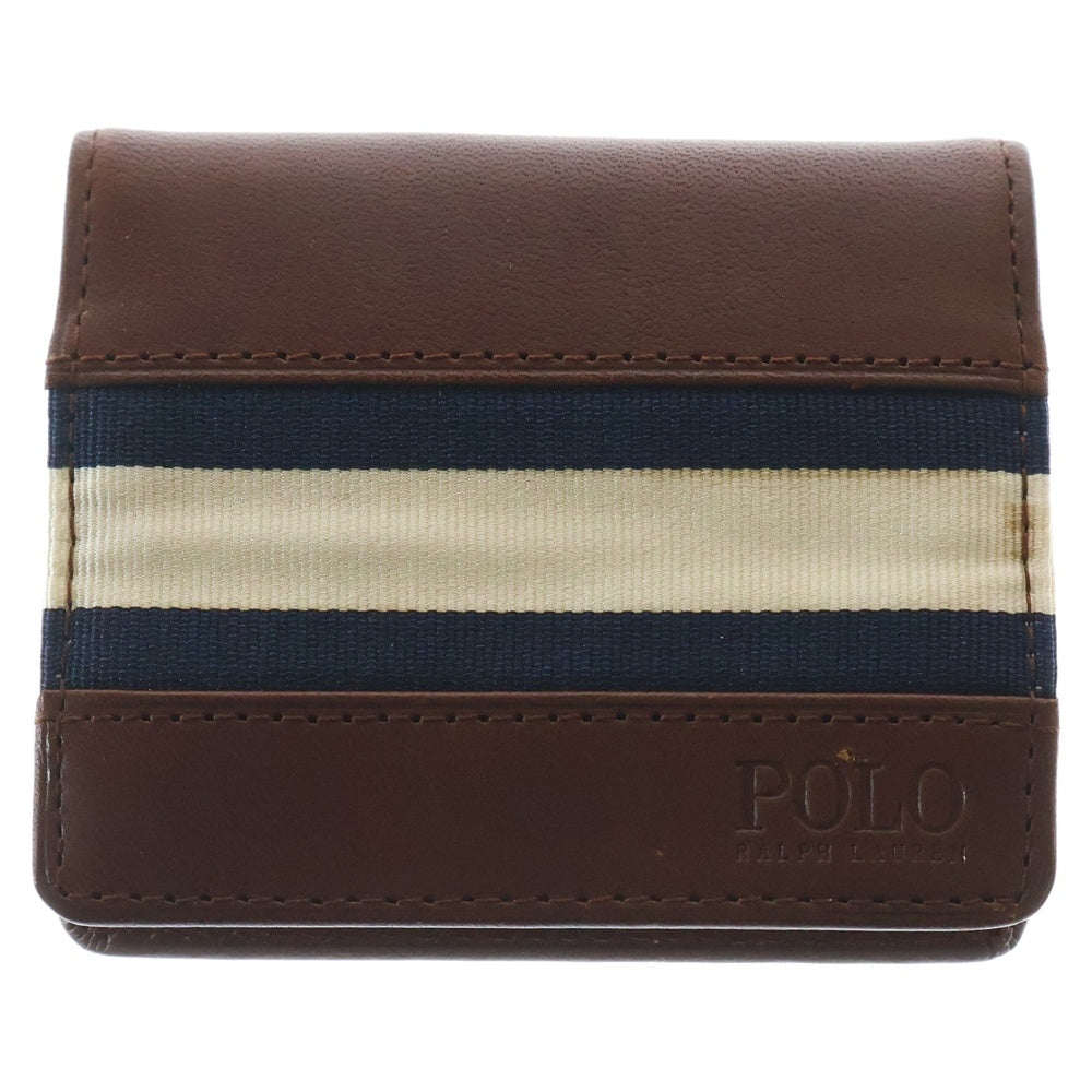 POLO RALPH LAUREN(ポロラルフローレン) レザーコインケース ブラウン