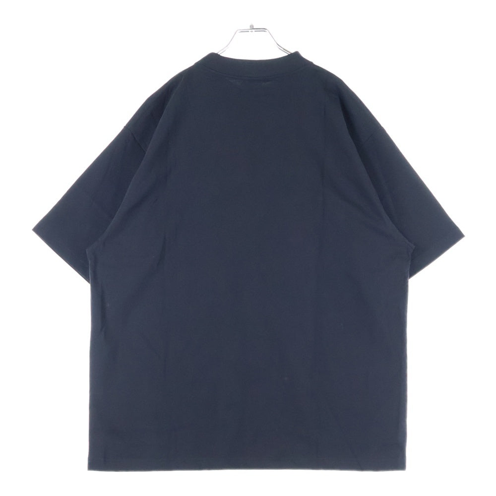 BALENCIAGA(バレンシアガ) 反転ミラーロゴプリント クルーネック 半袖Tシャツ カットソー ブラック 764235