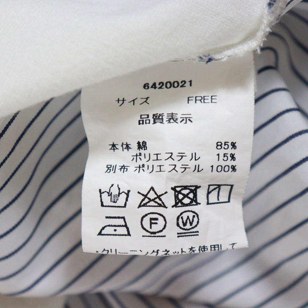 NO BRAND(ノーブランド) Bou jeloud 切替 半袖Tシャツ ホワイト レディース 〇