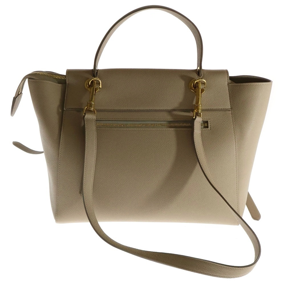CELINE(セリーヌ) BELT BAG MICRO ベルトバッグ マイクロ 2WAY レザーハンドバッグ ショルダーバッグ ベージュ レディース