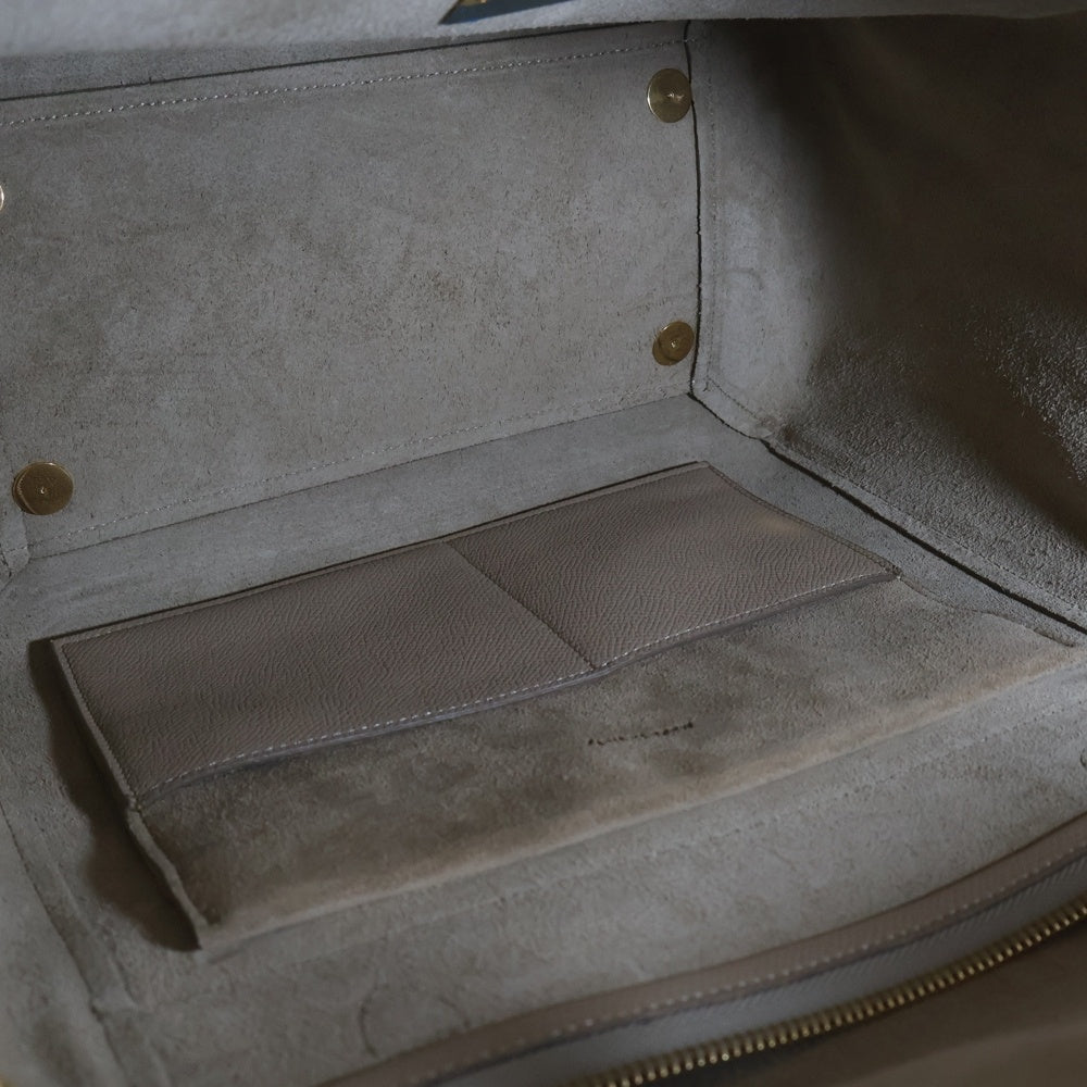 CELINE(セリーヌ) BELT BAG MICRO ベルトバッグ マイクロ 2WAY レザーハンドバッグ ショルダーバッグ ベージュ レディース