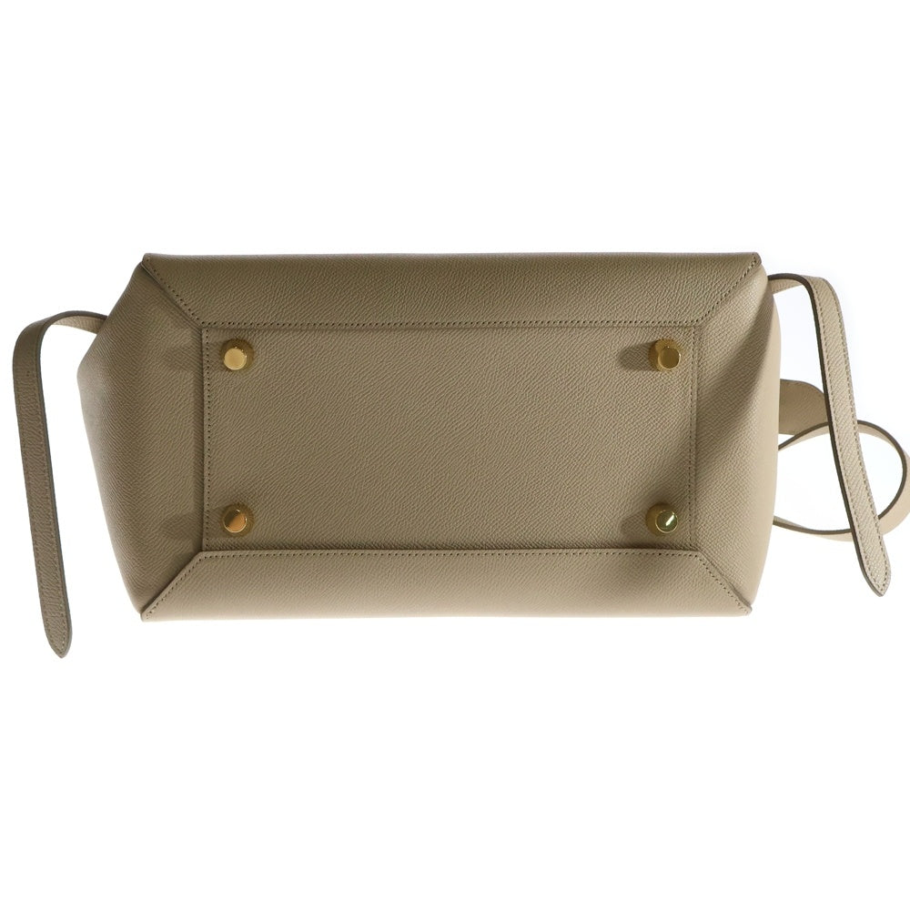 CELINE(セリーヌ) BELT BAG MICRO ベルトバッグ マイクロ 2WAY レザーハンドバッグ ショルダーバッグ ベージュ レディース