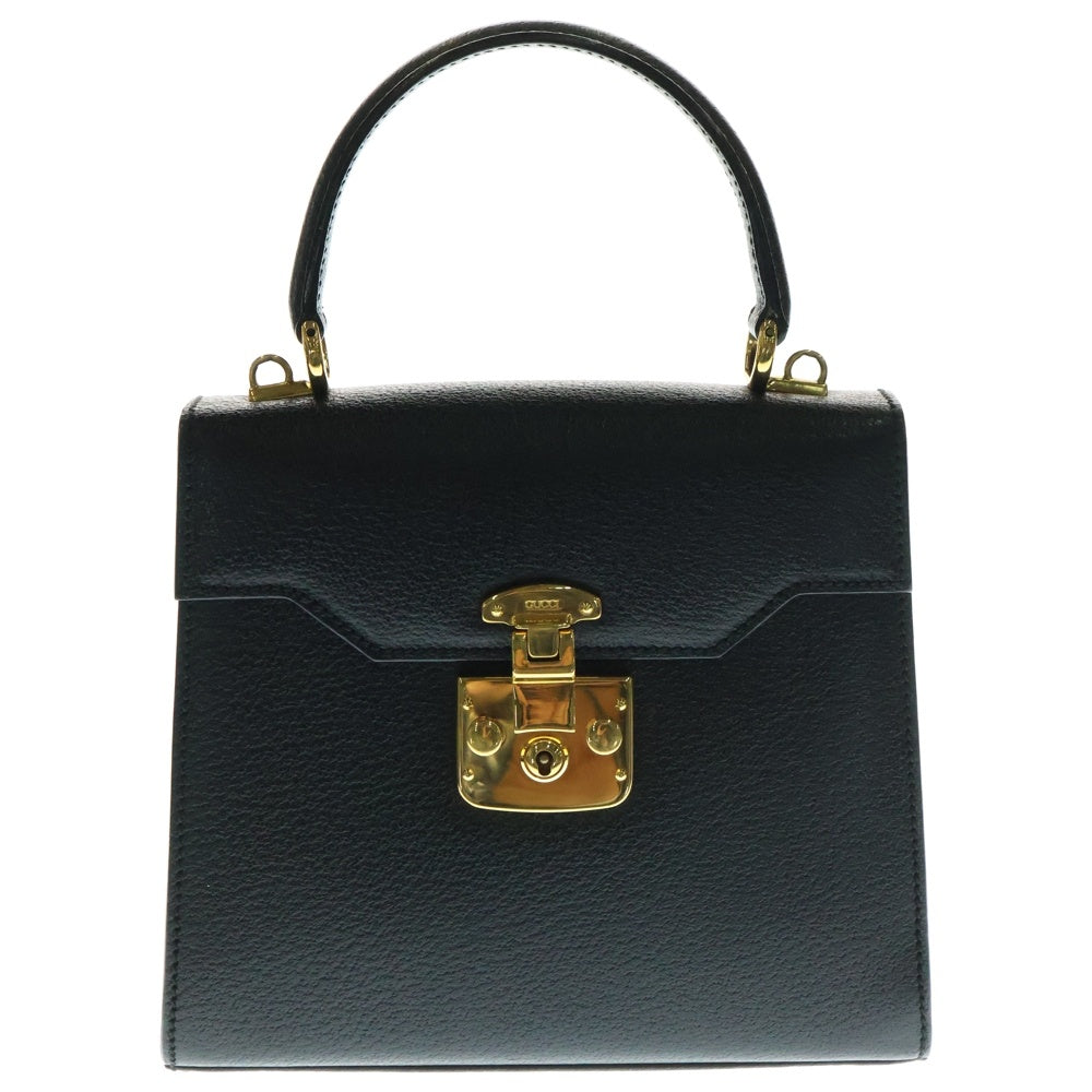GUCCI(グッチ) レディロック 2WAYハンドバッグ ショルダーバッグ ブラック ゴールド金具 レザー 000 926 0211