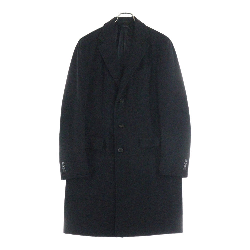 Ermenegildo Zegna(エルメネジルドゼニア) カシミヤ ハンドステッチ 3B チェスター ロング オーバーコート ブラック 42AM20