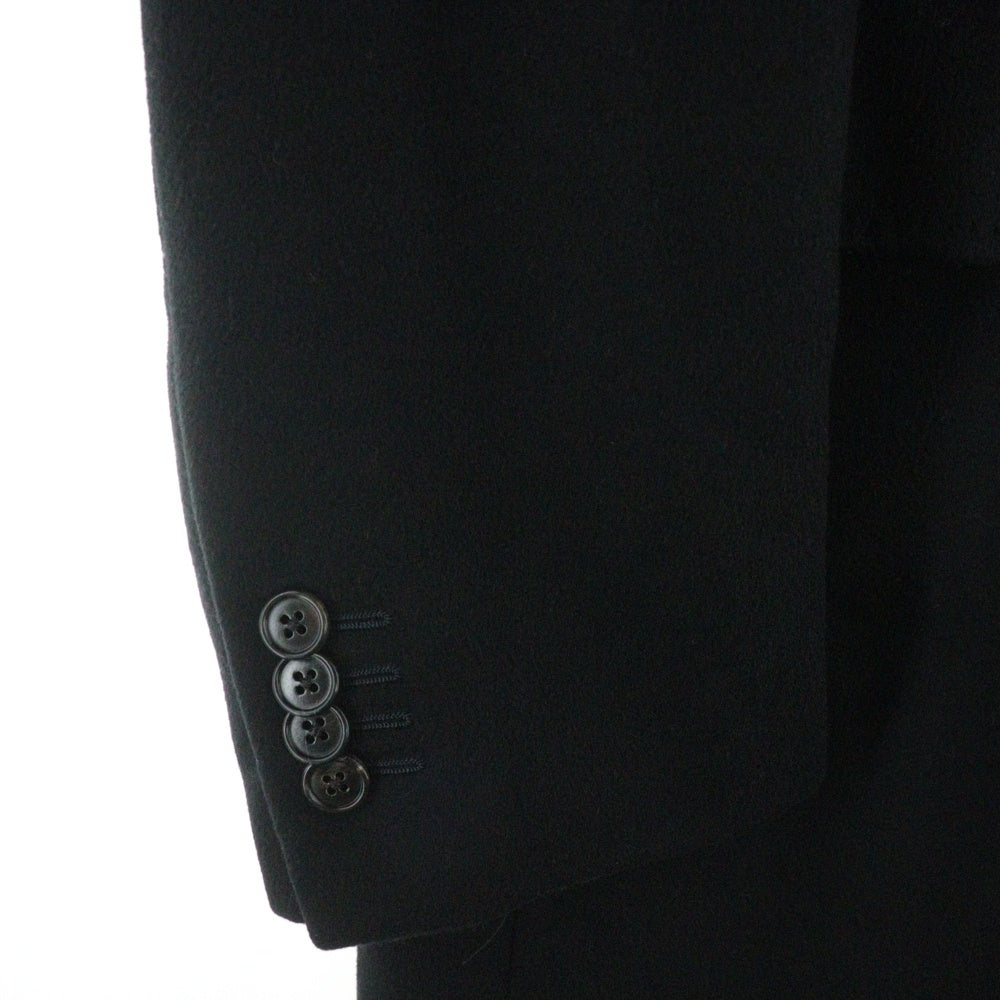 Ermenegildo Zegna(エルメネジルドゼニア) カシミヤ ハンドステッチ 3B チェスター ロング オーバーコート ブラック 42AM20