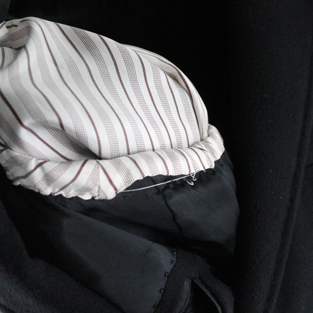 Ermenegildo Zegna(エルメネジルドゼニア) カシミヤ ハンドステッチ 3B チェスター ロング オーバーコート ブラック 42AM20