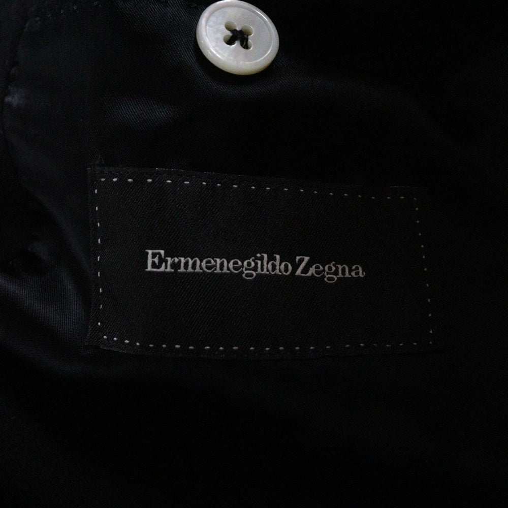 Ermenegildo Zegna(エルメネジルドゼニア) カシミヤ ハンドステッチ 3B チェスター ロング オーバーコート ブラック 42AM20