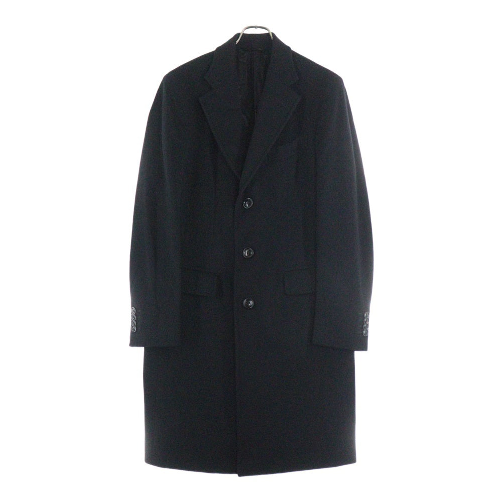 Ermenegildo Zegna(エルメネジルドゼニア) カシミヤ ハンドステッチ 3B チェスター ロング オーバーコート ブラック 499502