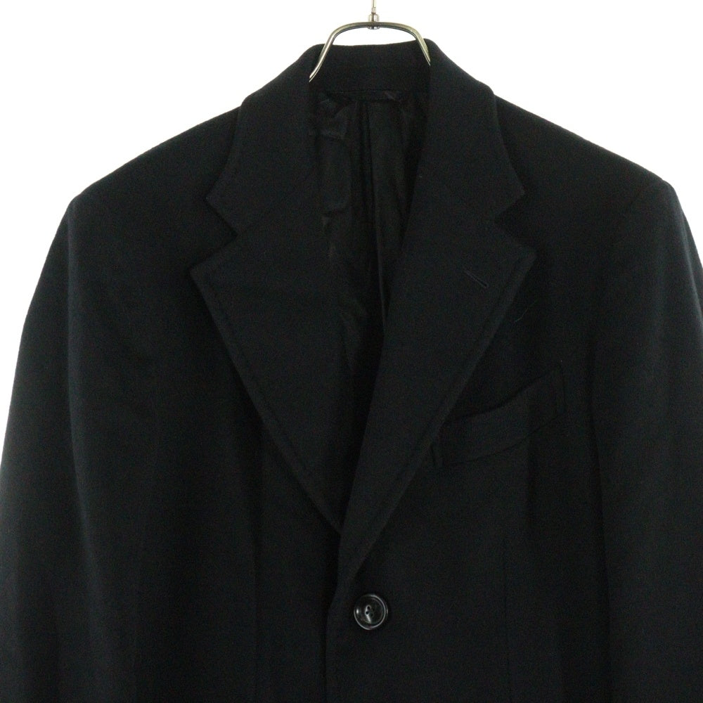 Ermenegildo Zegna(エルメネジルドゼニア) カシミヤ ハンドステッチ 3B チェスター ロング オーバーコート ブラック 499502