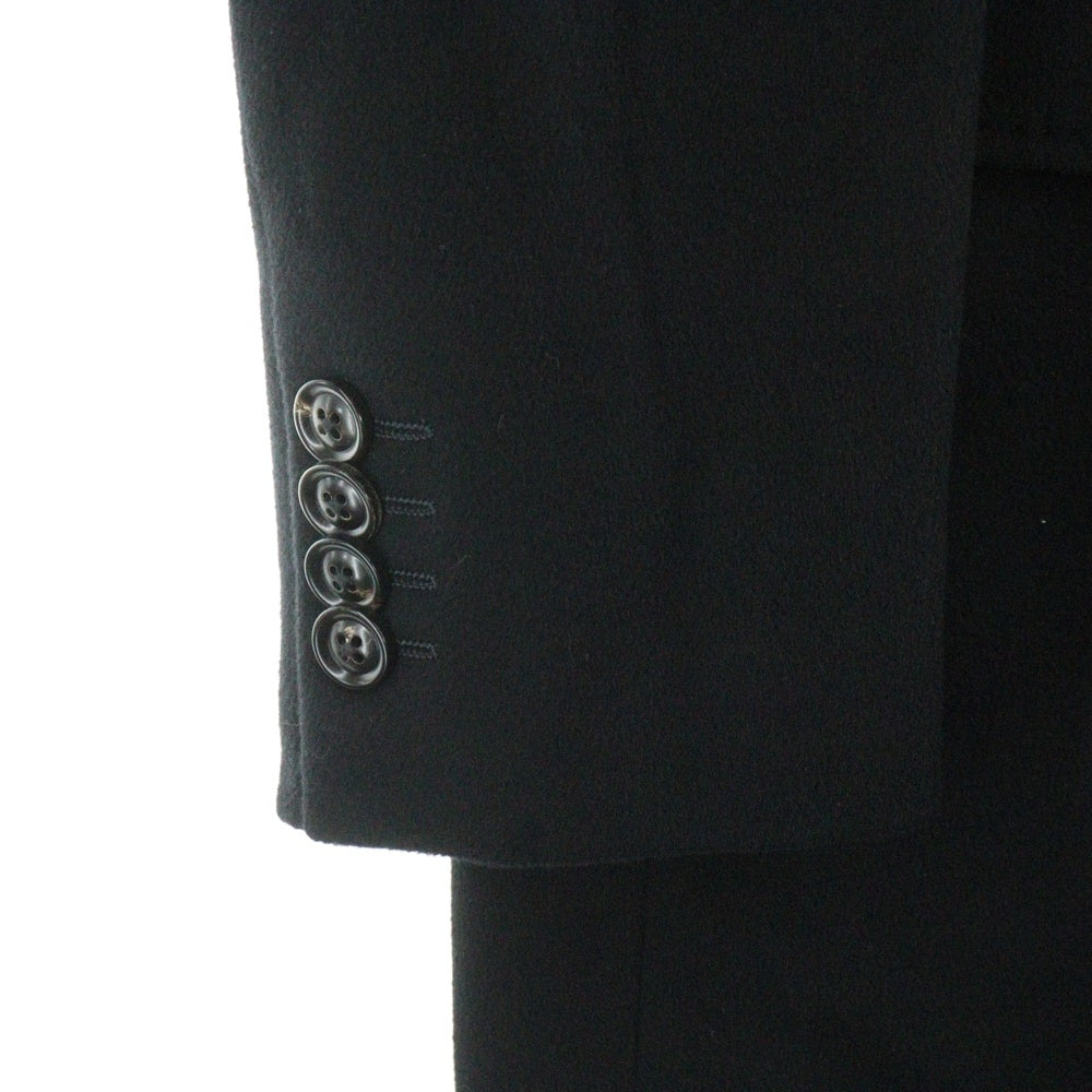 Ermenegildo Zegna(エルメネジルドゼニア) カシミヤ ハンドステッチ 3B チェスター ロング オーバーコート ブラック 499502