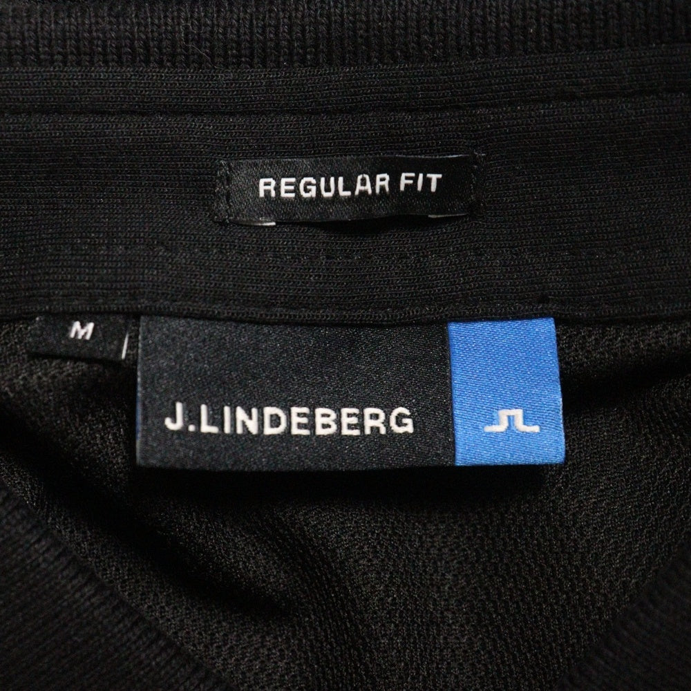 J.LINDEBERG(ジェイリンドバーグ) レギュラーフィット 半袖ポロシャツ ブラック