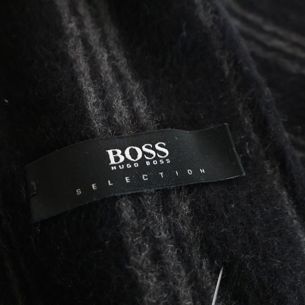 BOSS(ボス) ウールマフラー ブラック