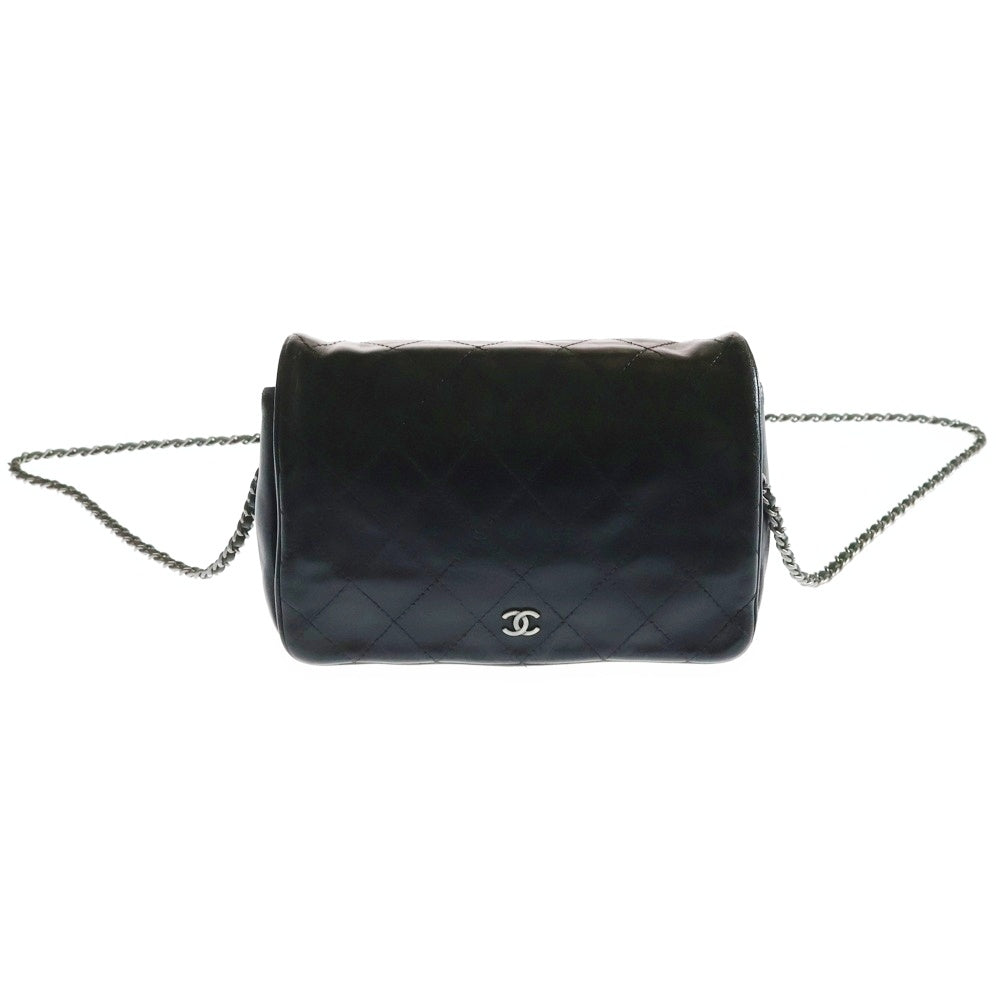 CHANEL(シャネル) マトラッセ チェーンショルダーバッグ ブラック シルバー金具
