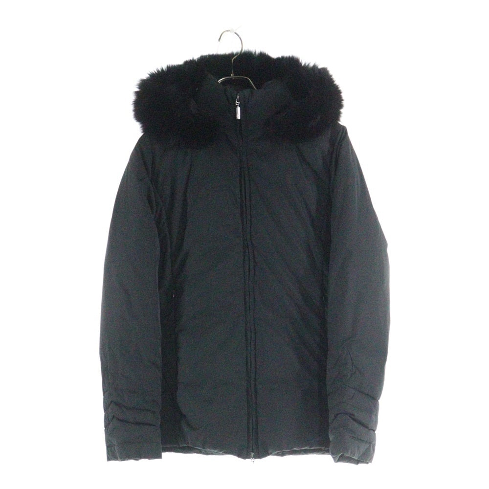 MONCLER(モンクレール) TANZ タンツ ファーフーデッド ジップアップ ダウンジャケット ブラック レディース 46323/90/69839