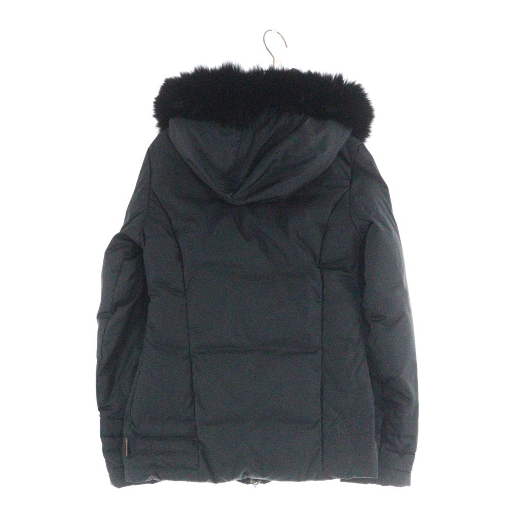 MONCLER(モンクレール) TANZ タンツ ファーフーデッド ジップアップ ダウンジャケット ブラック レディース 46323/90/69839
