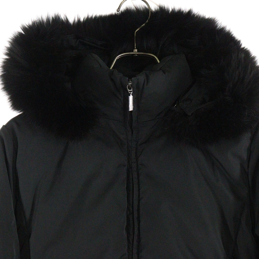 MONCLER(モンクレール) TANZ タンツ ファーフーデッド ジップアップ ダウンジャケット ブラック レディース 46323/90/69839