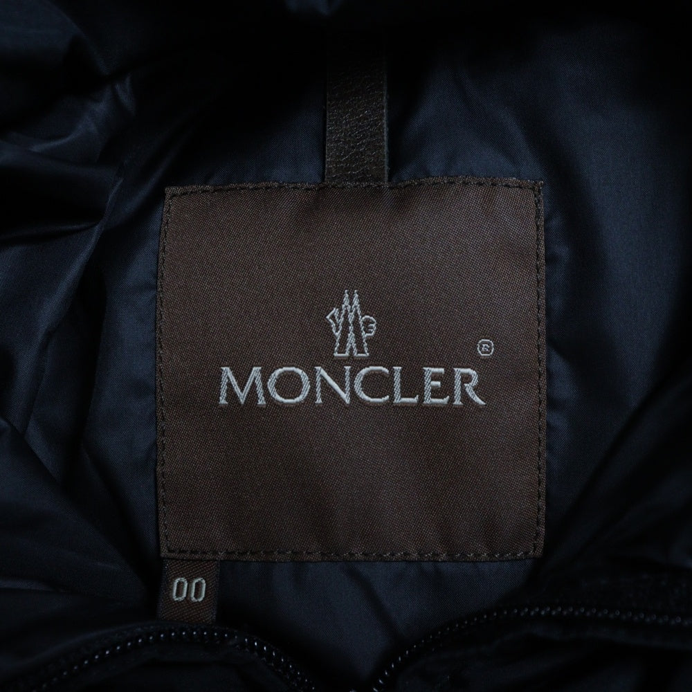 MONCLER(モンクレール) TANZ タンツ ファーフーデッド ジップアップ ダウンジャケット ブラック レディース 46323/90/69839