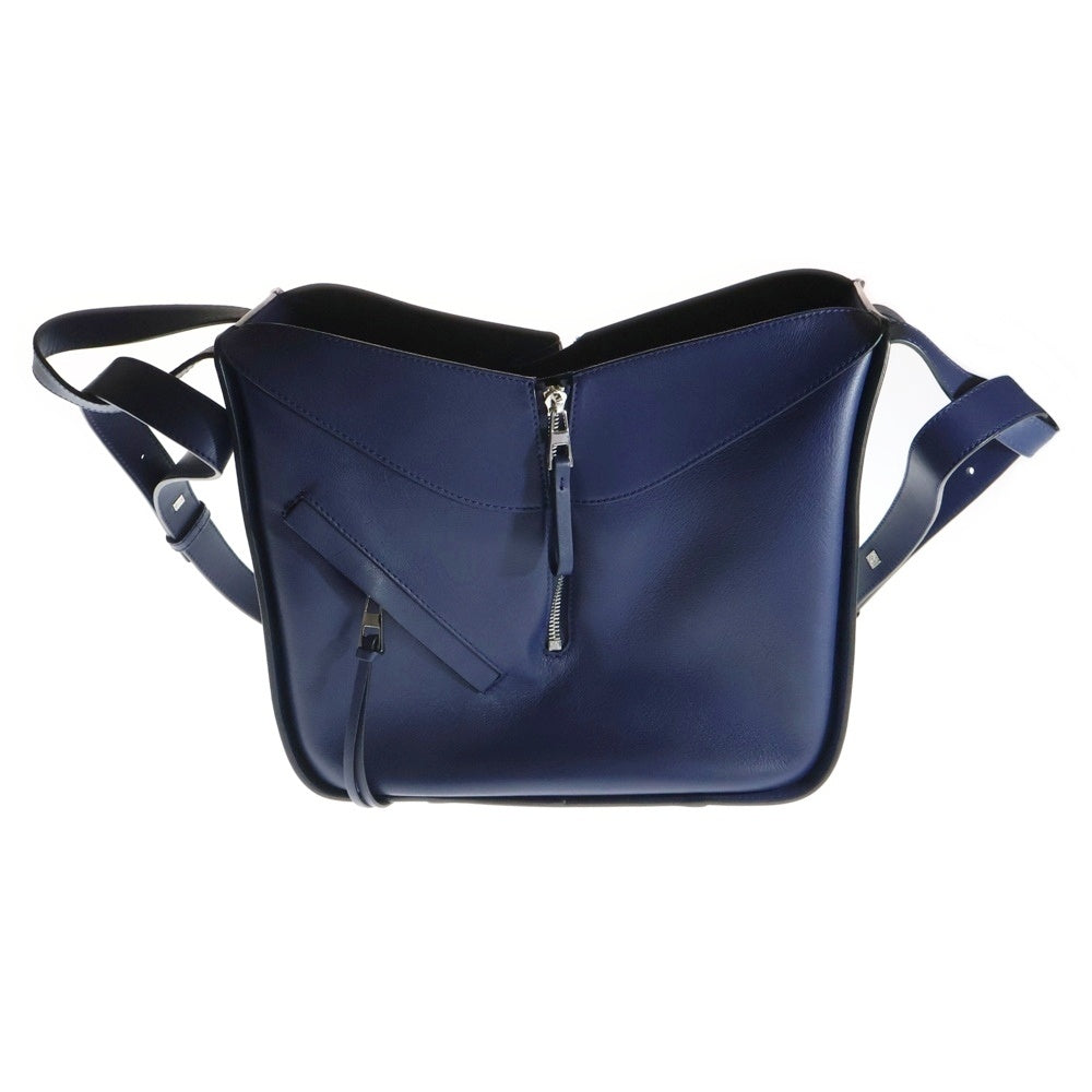 LOEWE(ロエベ) ハンモック スモール ネイビー レザー 2WAY ハンドバッグ ショルダーバッグ