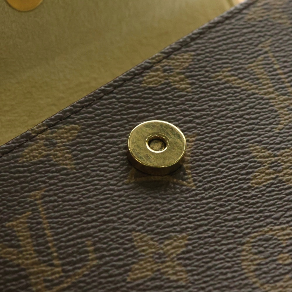 LOUIS VUITTON(ルイヴィトン) ポシェットフロランティーヌ モノグラム PVC レザー ウエストポーチ ボディバッグ ゴールド金具 ブラウン M51855