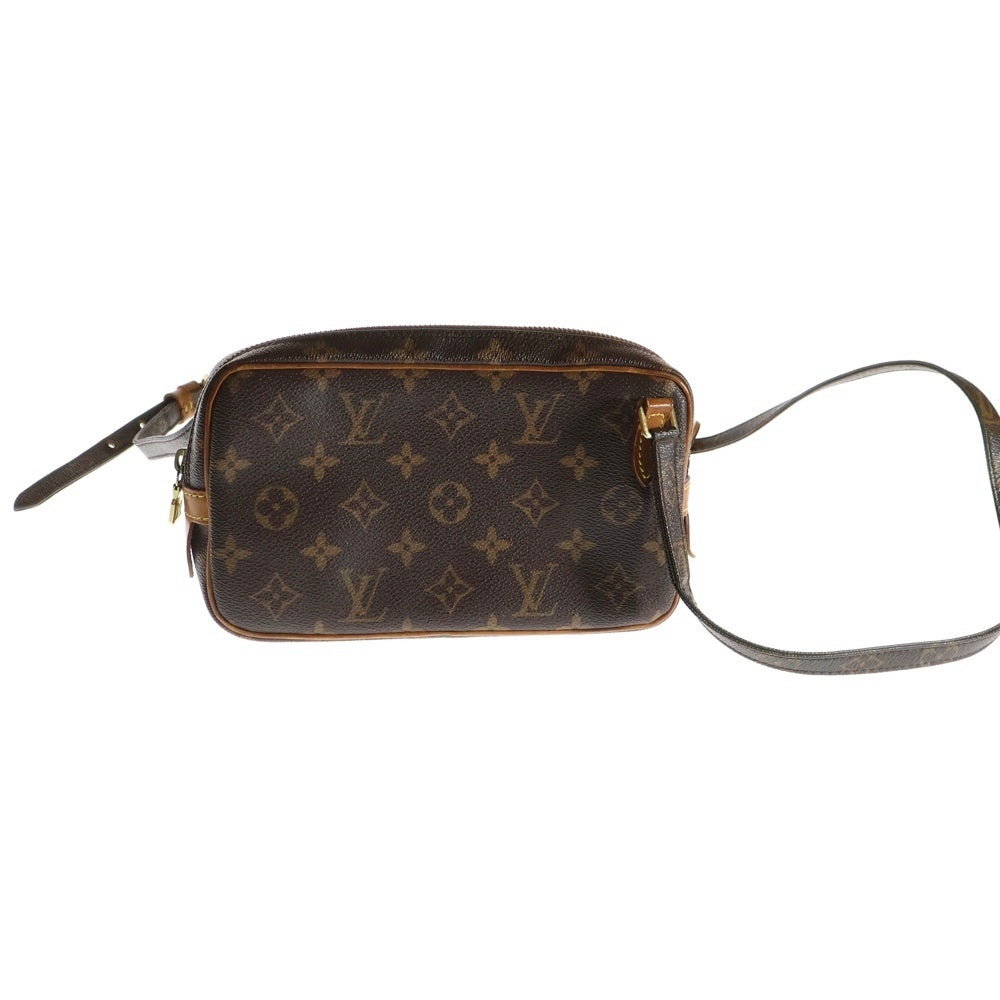 LOUIS VUITTON(ルイヴィトン) マルリー バンドリエール モノグラム PVC レザー ショルダーバッグ ゴールド金具 ブラウン M51828