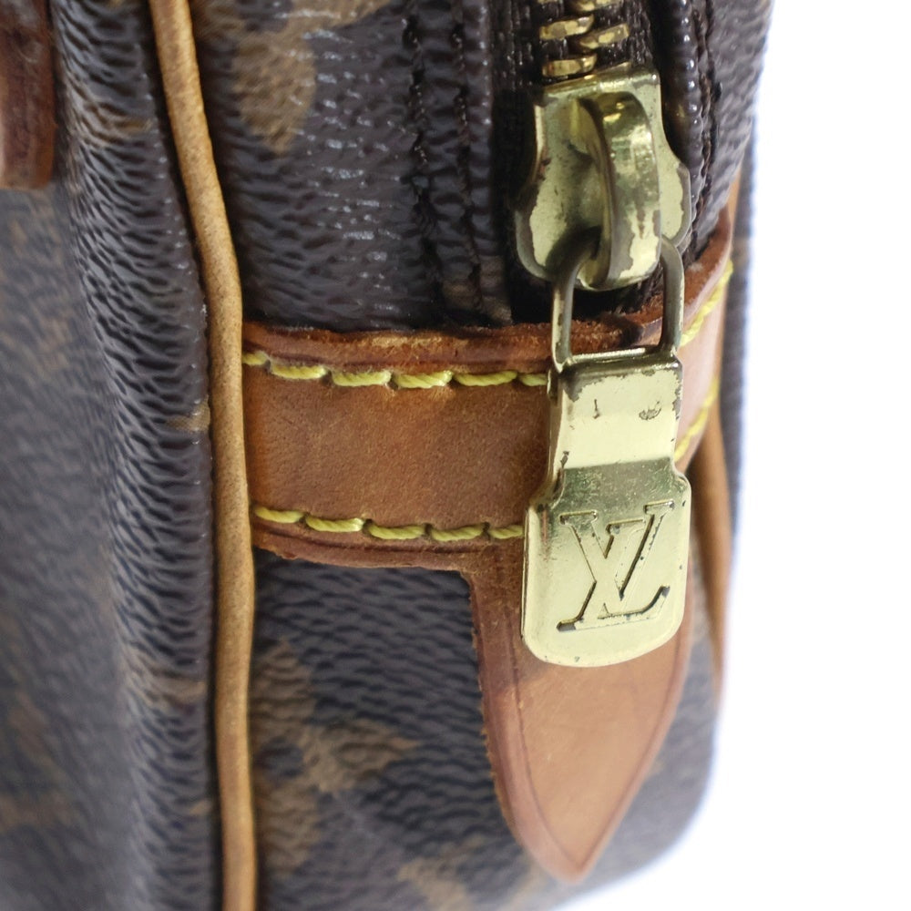 LOUIS VUITTON(ルイヴィトン) マルリー バンドリエール モノグラム PVC レザー ショルダーバッグ ゴールド金具 ブラウン M51828
