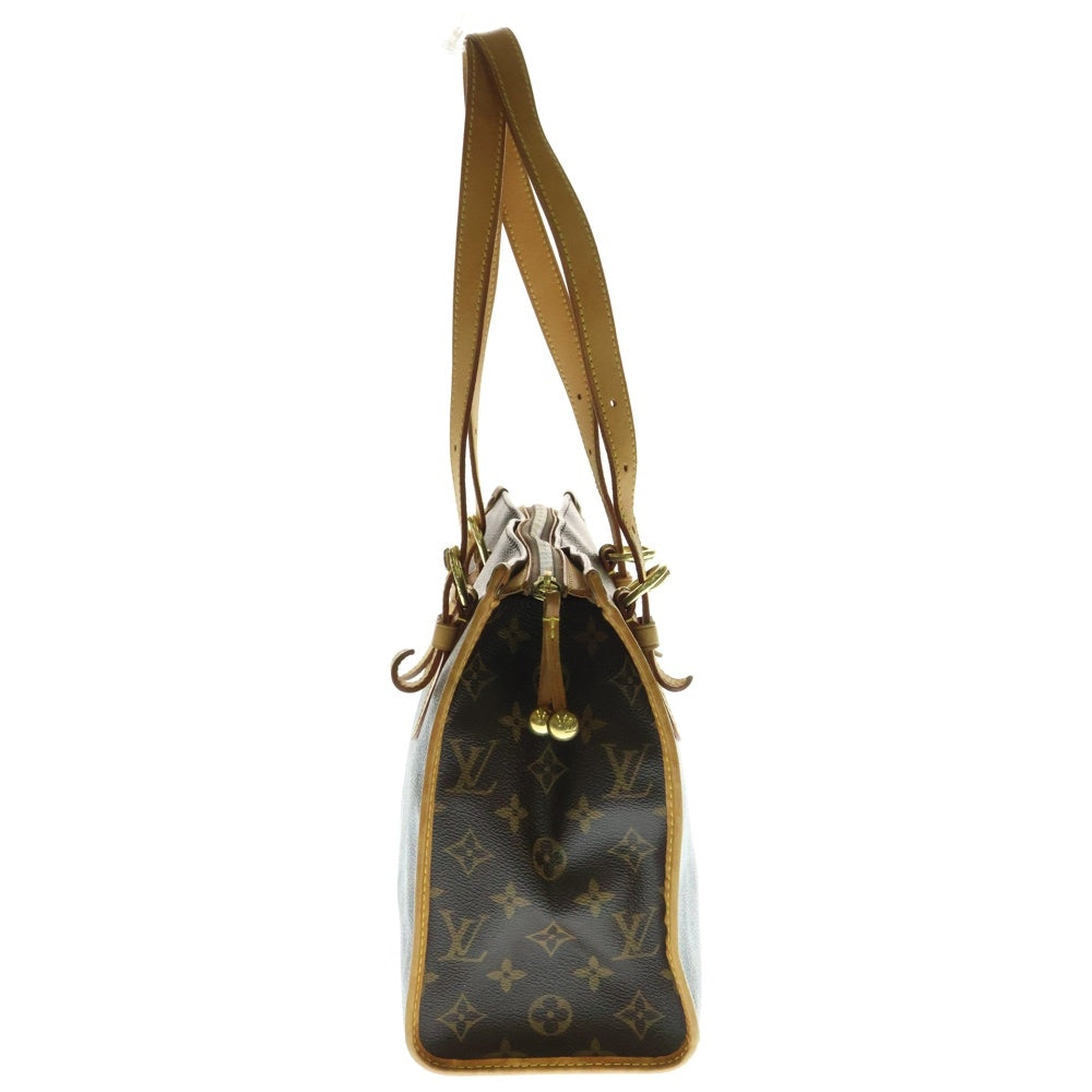 LOUIS VUITTON(ルイヴィトン) モノグラム ポパンクール・オ ハンドバッグ ミニトートバッグ ブラウン レザー×PVC ゴールド金具 M40007
