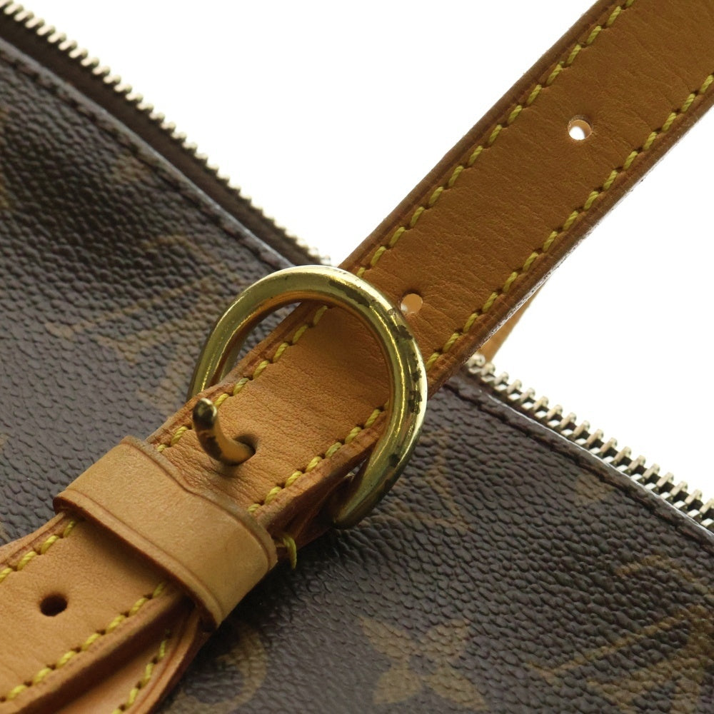 LOUIS VUITTON(ルイヴィトン) モノグラム ポパンクール・オ ハンドバッグ ミニトートバッグ ブラウン レザー×PVC ゴールド金具 M40007