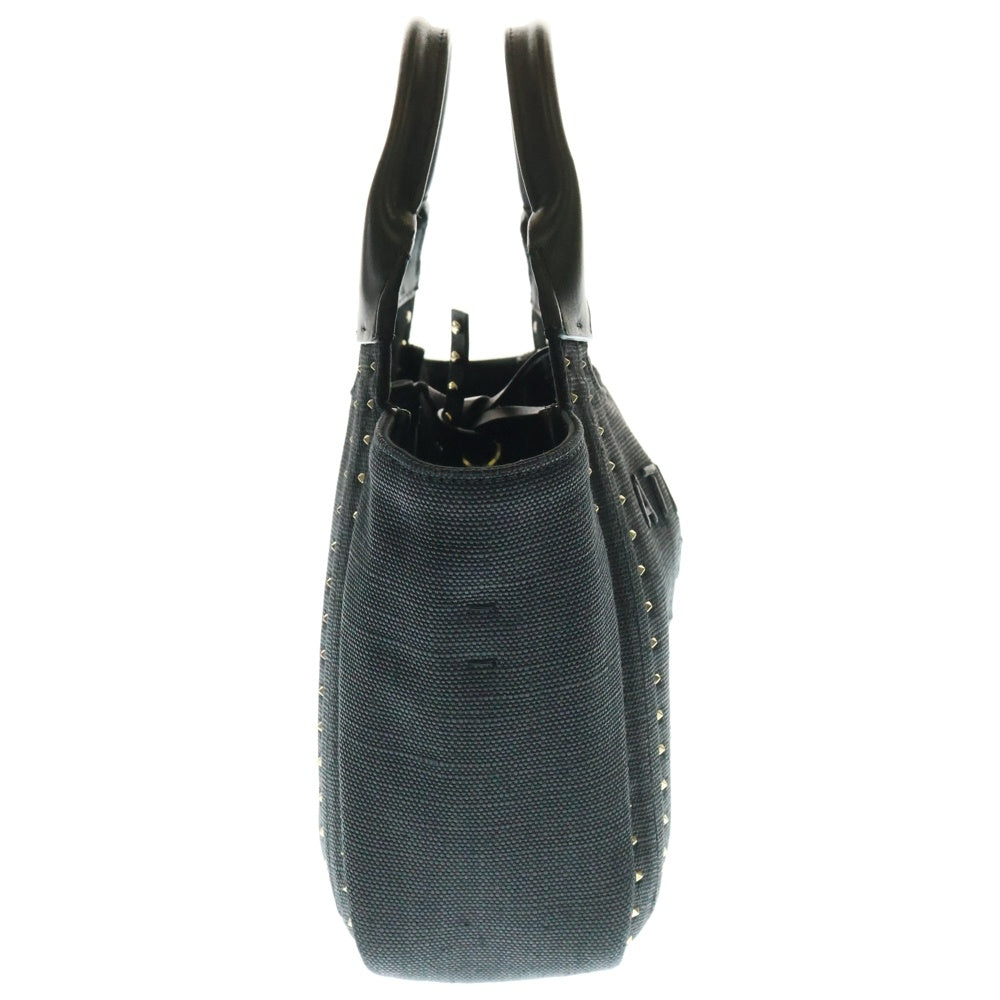 VALENTINO(ヴァレンティノ) アトリエ 2WAYハンドバッグ ショルダーバッグ ブラック ゴールド金具 キャンバス