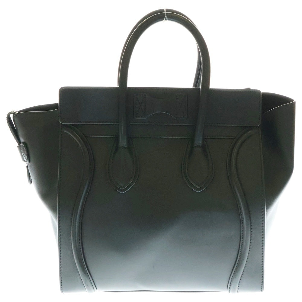 CELINE(セリーヌ) ラゲージ ミニショッパー レザーハンドバッグ ブラック レディース