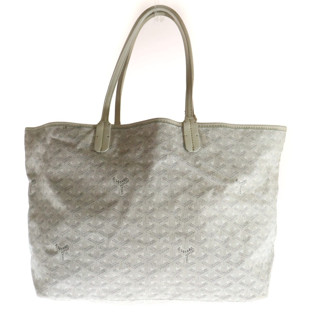GOYARD(ゴヤール) サンルイPM PVCコーティングキャンバス レザー トートバッグ ホワイト