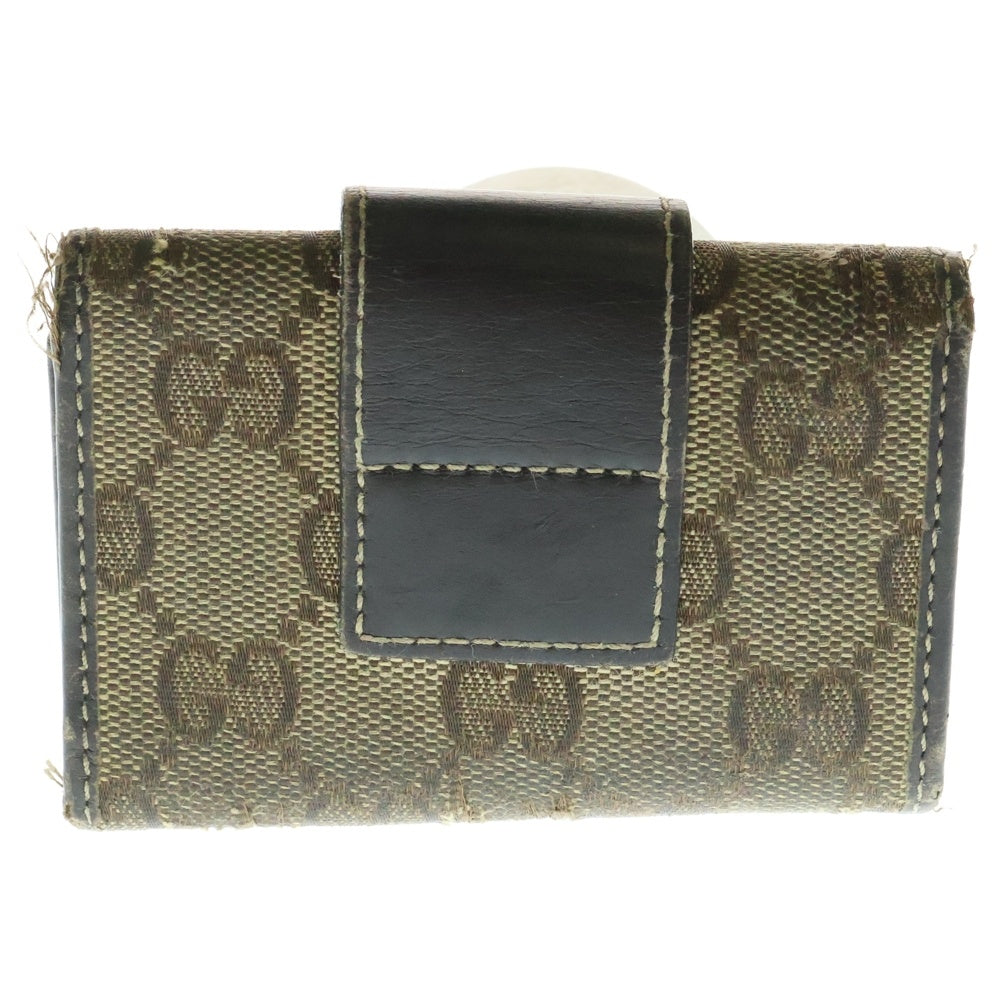GUCCI(グッチ) GGキャンバス ハート キーケース ブラウン