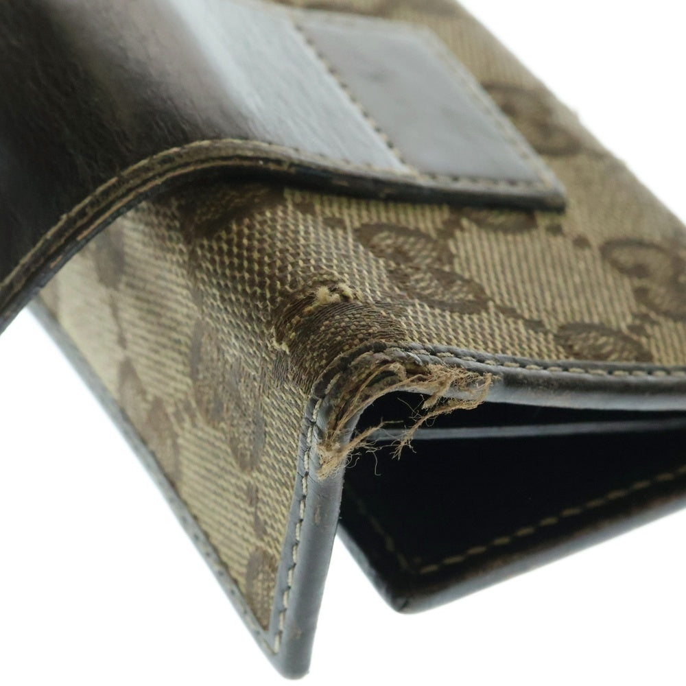 GUCCI(グッチ) GGキャンバス ハート キーケース ブラウン