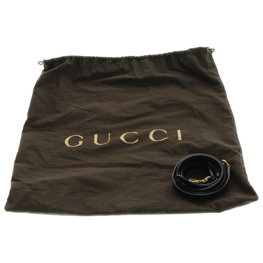 GUCCI(グッチ) ジャッキー1961 レザー 2WAY ハンド ショルダーバッグ ゴールド金具 ブラック 649016