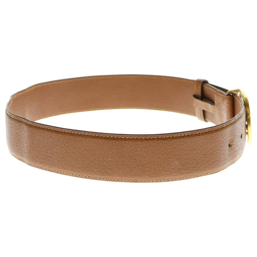 GUCCI(グッチ) インターロッキングG ベルト ブラウン ゴールド金具 レザー 037・01/13・1510
