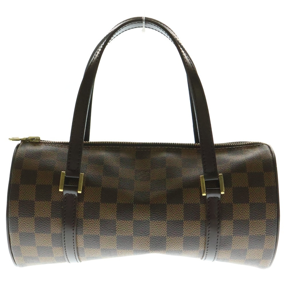 LOUIS VUITTON(ルイヴィトン) ダミエ パピヨン ハンドバッグ ミニボストンバッグ ブラウン レザー×PVC ゴールド金具 N51304
