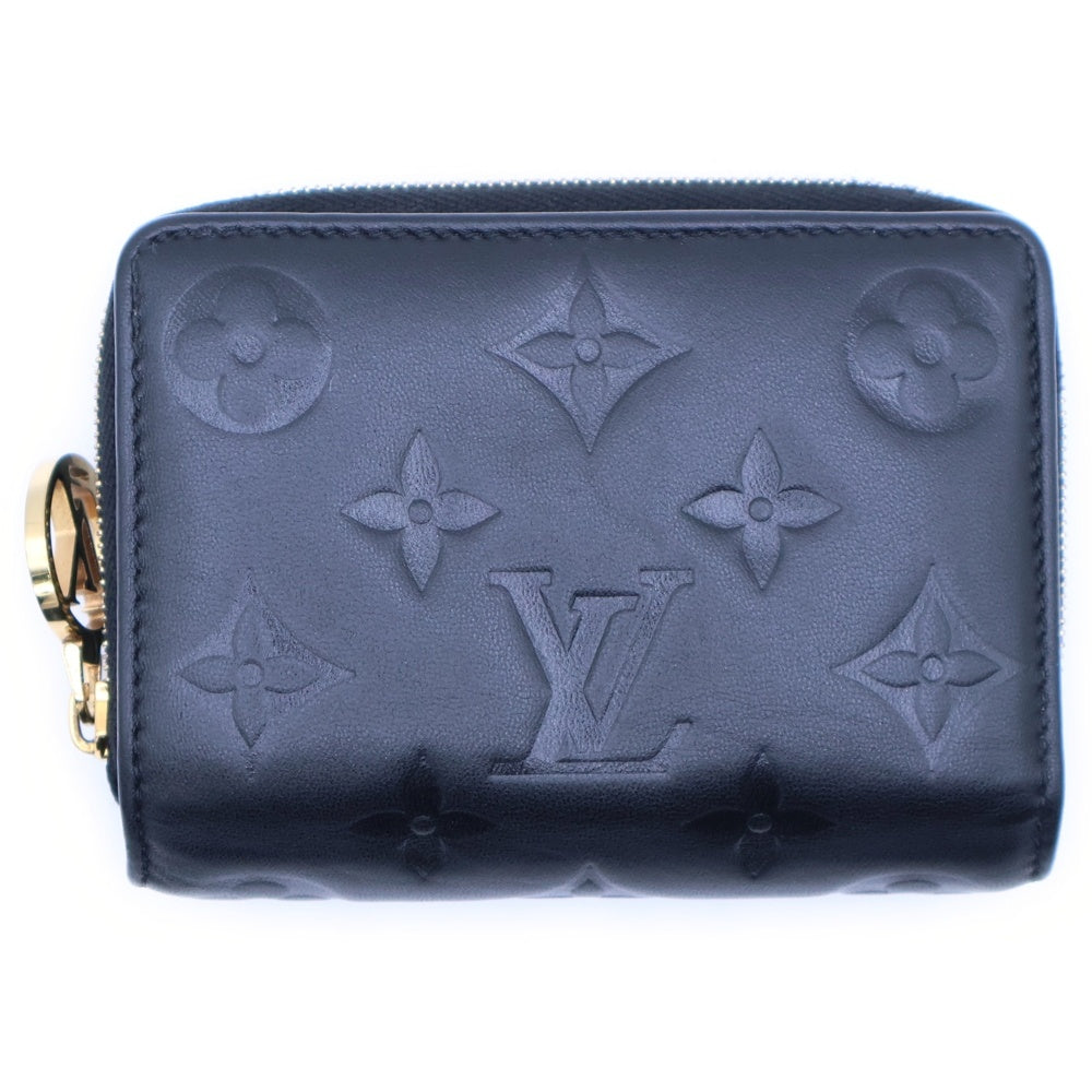 LOUIS VUITTON(ルイヴィトン) モノグラム ポルトフォイユ・ルー コンパクトウォレット 二つ折り財布 ブラック ノワール ゴールド金具 レザー M81599