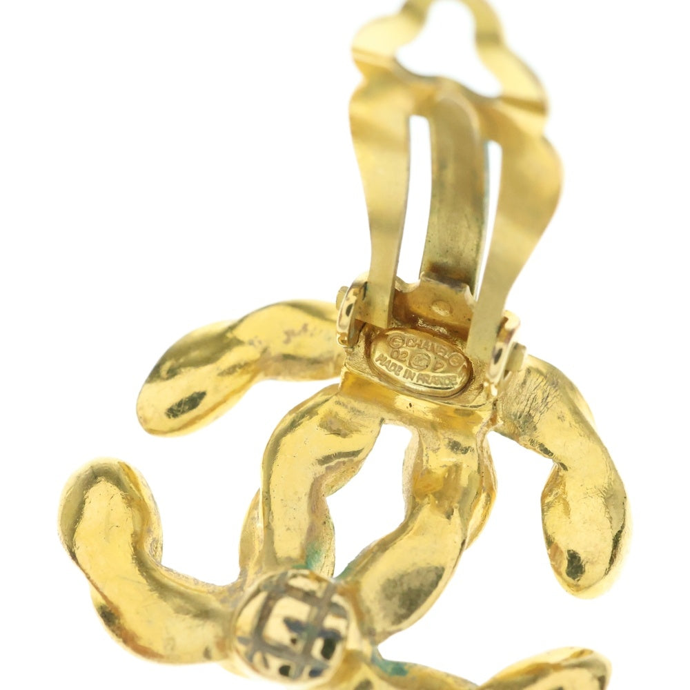 CHANEL(シャネル) ココマーク イヤリング イヤーアクセサリー レッド×ゴールド GP 02P
