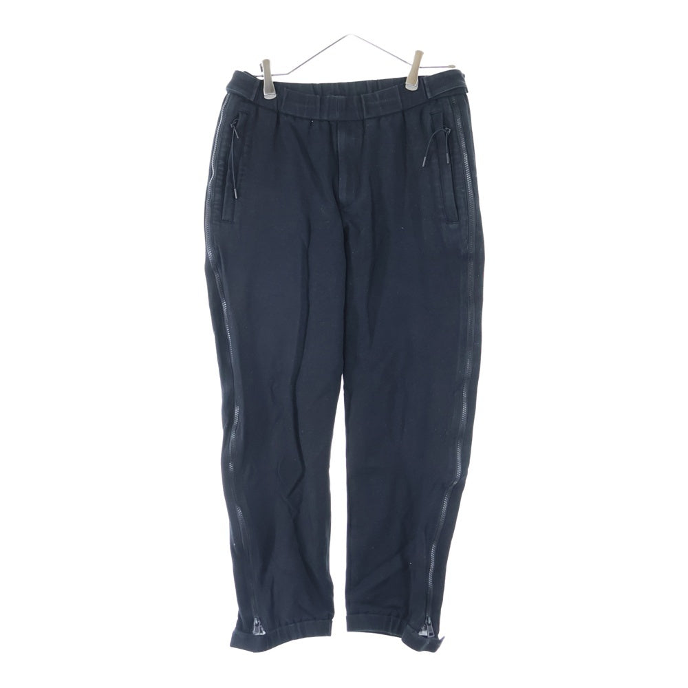 MONCLER(モンクレール) 21AW サイドジップ コットン ジョガーパンツ ブラック G20912A00023