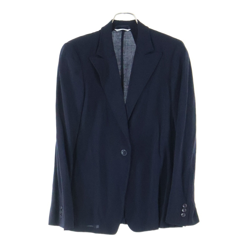 Max Mara(マックスマーラ) ウール ピークドラペル 1B テーラードジャケット ネイビー レディース