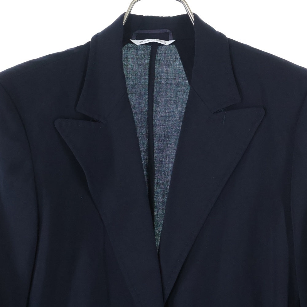 Max Mara(マックスマーラ) ウール ピークドラペル 1B テーラードジャケット ネイビー レディース